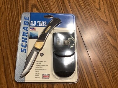 NUEVO Cuchillo Oso Dorado Schrade EE. UU. 6OTCP De Colección 60 TCP Funda SELLADA Foto 1 de 4