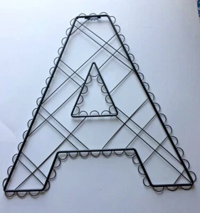  Lettera in metallo 16" alta lettera A decorazione da parete - Foto 1 di 10