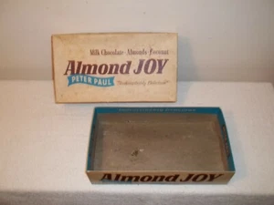 Vtg Empty Peter Paul ALMOND JOY Candy Bar 10 Cent Display Box Advertising - Picture 1 of 10
