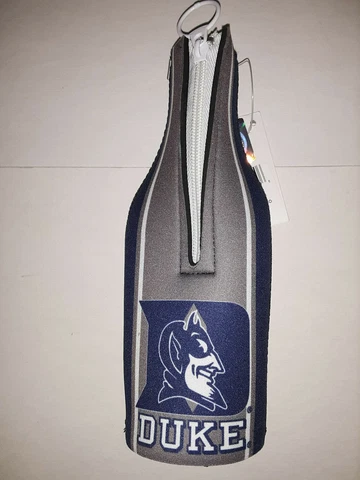 Duke Blue Devils  Zip - Up Bottle Koozie  stripe Cover