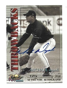 Mike Napoli AUTOGRAPH Boston Red Sox 2001 Royal Rookies Throwbacks AUTO Baseball - Picture 1 of 2