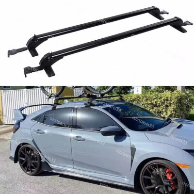 Lockable Car Roof Rack Cross Bars Luggage Carrier For Honda Civic 2010-2021 - Image 1 of 4