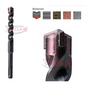 PUNTA REX SDS-PLUS TRI-STAR – 3 TAGLIENTI MONOBLOCCO PER TRAPANO CEMENTO PIETRA - Foto 1 di 1