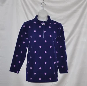 Quacker Factory Polka Dot 1/2 Zip Fleecepullover Gr. S lila - Bild 1 von 2