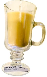 Velas caseras con aroma a vainilla frappe vela frasco de soja - Imagen 1 de 4