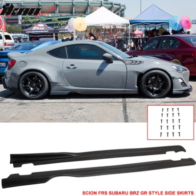 Fits 13-20 Scion FRS/Subaru BRZ/Toyota 86 GR Style Side Skirts PU Rocker Panel Foto 1 de 4