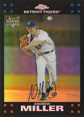2007 Topps Chrome - Refractor #298 Andrew Miller (RC) - Image 1 of 2
