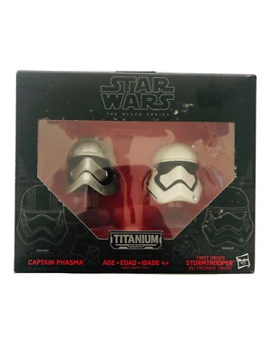 Star Wars Black Series Titanium Captain Phasma & Stormtrooper Helmets 02 - Image 1 of 2