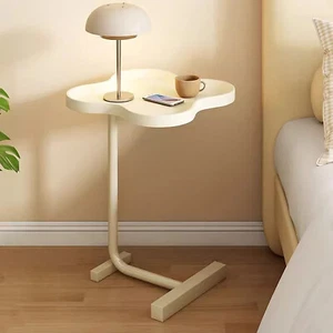 C Shaped Side Table Sofa End Side Table Flower Shape Small Table for Bedroom - Picture 1 of 17