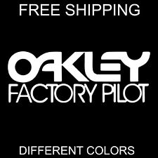 OAKLEY 9 INCH FOUNDATION LOGO BLACK DECAL STICKER 22-073 AUTHENTIC