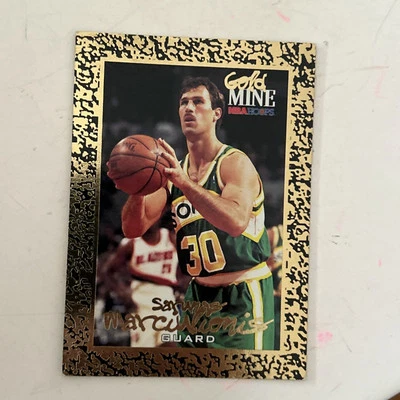 Sarunas Marciulionis 1994-95 NBA Hoops Gold Mine card #449 - Image 1 of 2