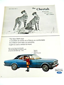 ANNUNCIO MEZZA PAGINA FORD FALCON COUPE BERLINA 1966, RIVISTA VITA CIRCA 11 x 13" - Foto 1 di 3