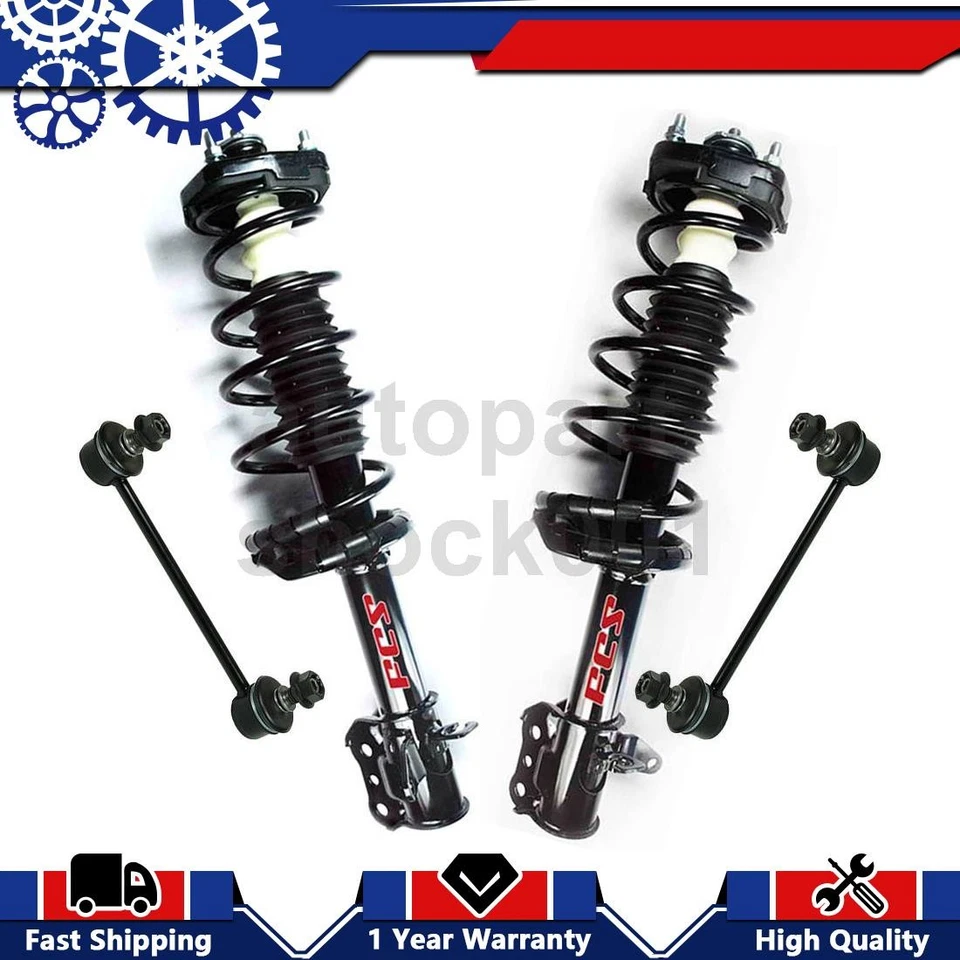 Kit de 4 amortiguadores traseros puntales barra estabilizadora para Mazda Protege5 2,0 L 2003 2002 Foto 1 de 4