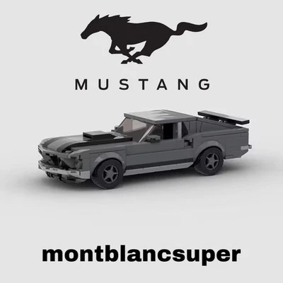 Grey Ford Mustang John Wick's 352 Pcs Building Brick Set MOC - FREE DELIVERY! UK - Image 1 of 4