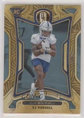 2022 Panini Gold Standard Rookies Platinum /75 CJ Verdell #150 Rookie RC - Image 1 of 2