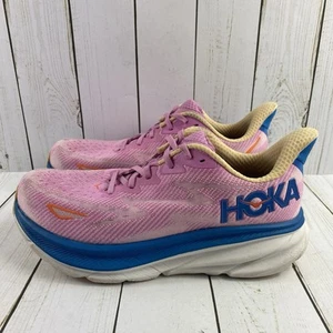 Hoka One One Clifton 9 rosa sportliche Straßenlaufschuhe Damengröße 8,5 D Weite " - Bild 1 von 22