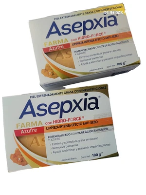 Farma  AZUFRE 100g x 2 bars of acne fighting soap NEW FORMULA !!!!! - Image 1 of 4