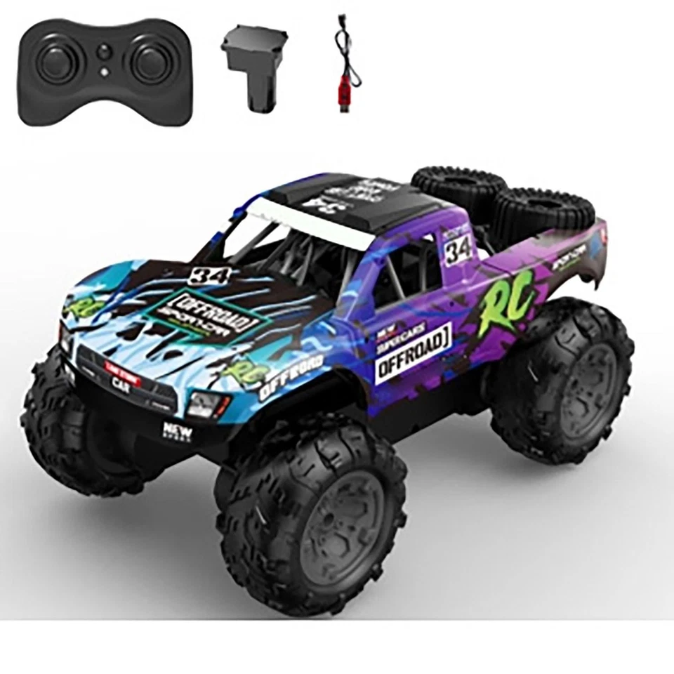 2.4G RC Off Road Vehicle 1/14 4WD Rock Crawler Car Q205 Waterproof Pickup RTR - Image 1 of 1