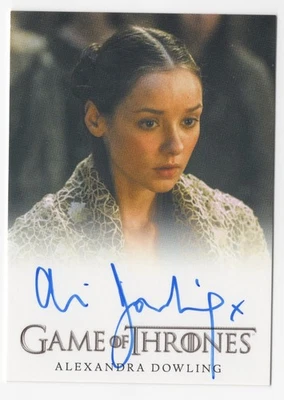 Alexandra Dowling as Roslin Frey GAME OF THRONES Season 4 Autograph Card Auto - Image 1 of 2