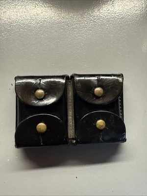 Bolsa basculante de couro vintage .38 .357 - Imagem 1 de 4