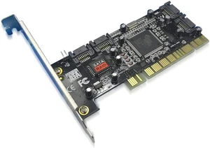 Scheda Adattatore Da 4 Porte Pci a Sata Raid Card Pci Express a Sata Da 1,5 Gbps - Foto 1 di 12