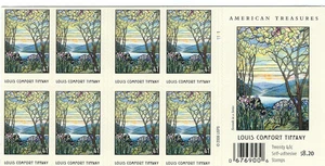 Scott# 4165...41 Cent...Tiffany Stained Glass...Unfolded 2 Sided  Booklet of 20 - Picture 1 of 1