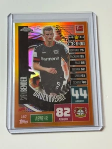 2020-21 Topps Chrome Match Attax Bundesliga Orange #187 Sven Bender 19/25 - Bild 1 von 2