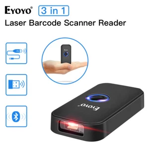 Eyoyo Wireless Bluetooth 1D Laser Barcode Scanner Android iOS Phone PC Reader - Picture 1 of 13