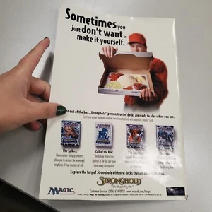 1997 Magic The Gathering Stronghold Print Ad/Poster MTG CCG TCG Card Game Art - Picture 1 of 8