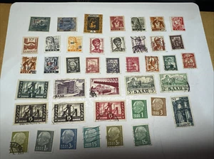 Estampillas Sarre Saar Alemania Grupo Pequeño Usadas (Lote 13A Archivo 42) - Imagen 1 de 8