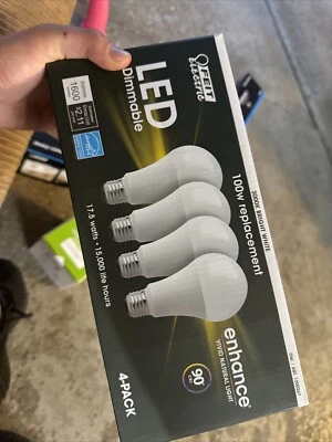 Feit Dimmable LED 3000K Bright White 4-Pack (100W Replacement) 17.5W Energy Star - Image 1 of 3