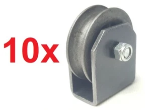 10 Stück - Drahtseilrolle Ø 60 mm mit Halter, passend für 8 mm Seil - Zdjęcie 1 z 2