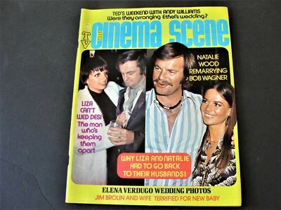 Cinema Scene-Natalie Wood Remarrying Bob Wagner -July 1972,  Magazine. Foto 1 de 4