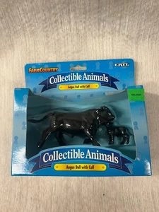 Ertl Farm Country Collectible Animals Angus Bull With Calf #4570 - Picture 1 of 8