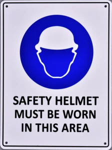 Safety helmets must be worn in this area - Mandatory Sign - Picture 1 of 1