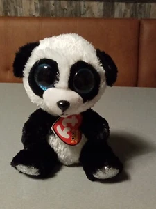 Ty Beanie Boos Panda Bamboo 15cm - Picture 1 of 2