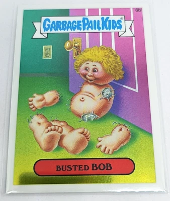 GPK Card Garbage Pail Kids Busted Bob #6b 2013 Chrome Series 1 GPK - Image 1 of 4