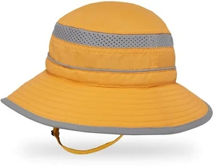 Sunday Afternoons Kids Fun Bucket Hat Child Size S Citrus Yellow & Gray **NWT** - Picture 1 of 13