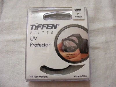 Vintage Tiffen Filter UV Protector 58mm Mint in Package U.S.A - Image 1 of 4