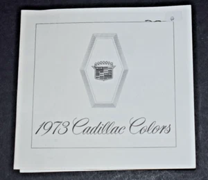 *Original* Cadillac 1973 folleto de colores de pintura exterior - Imagen 1 de 2