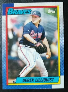 1990 Topps Derek Lilliquist #282 Atlanta Braves Signed Autographed Pitcher - Picture 1 of 2