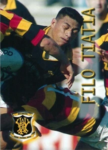 1996 WELLINGTON NPC Rugby Union Card FILO TIATIA All Blacks - Picture 1 of 2
