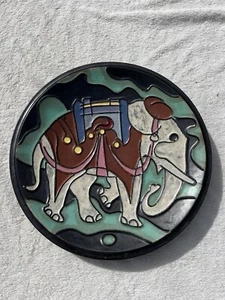 Placa de elefante de cerámica de gres de pared Allan Ebeling Artist marca Ekeby - Imagen 1 de 8