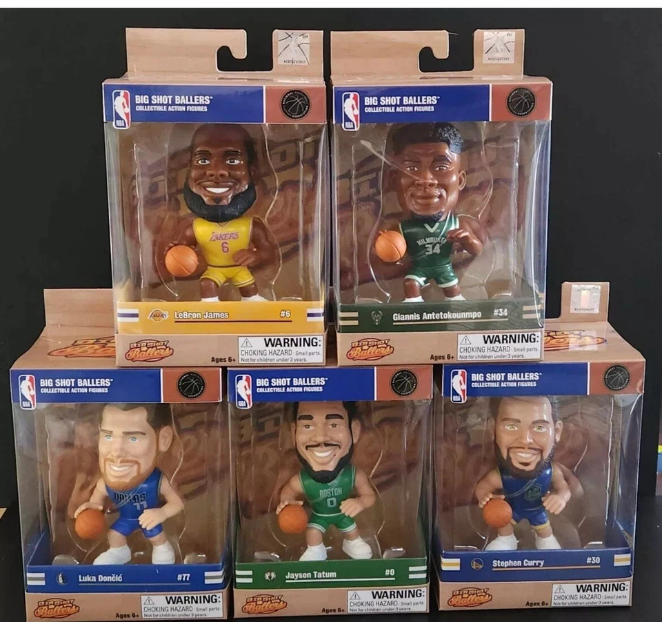 NBA Basketball BIG SHOT BALLERS Action Figure Lot of 5 - image 1 of 1