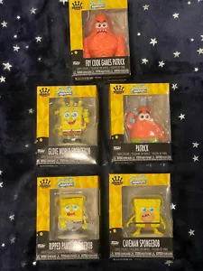 FUNKO Nickelodeon SpongeBob SquarePants SET OF 5 VINYL/SOFUBI MINI FIGURES - Picture 1 of 7