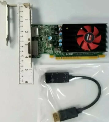 HP AMD Radeon R5 340X 2GB DVI DisplayPort HDMI Adapter Windows 10 Video Card GPU - Image 1 of 4