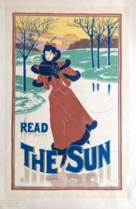 Original Lithographie von Louis Rhead aus Les Maitres de L'Affiche Plate 200 - Bild 1 von 3