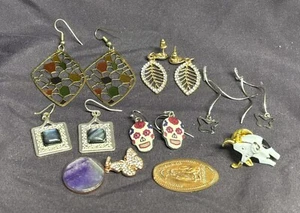 Random Vintage & Modern Earring Lot With Other Charms, Miscellaneous Jewelry! - Picture 1 of 18