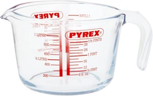 Glass Measuring Jug, Transparent, 1 Litre | Everyday Cooking Adventures... - Picture 1 of 7