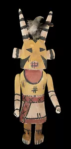 Antique Doll Style Dancer Koshari Hopi Kachina Katsina Native American 39cm #17 - Picture 1 of 5